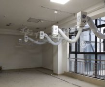 河南艾灸排烟系统安装案例之-河南中医诊所（华仔）艾灸排烟设备安装完工